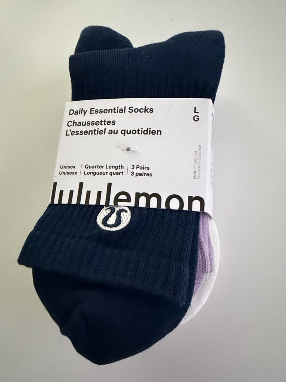 Lululemon - Daily Essentials Socks - Quarter Length - 3 pack - NWT